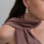 Nice Freshwater Pearl Drop Earrings-White gembea jewelry