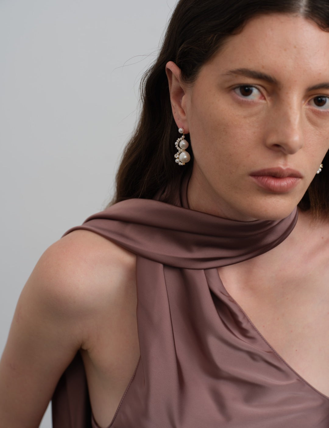 Nice Freshwater Pearl Drop Earrings-White gembea jewelry