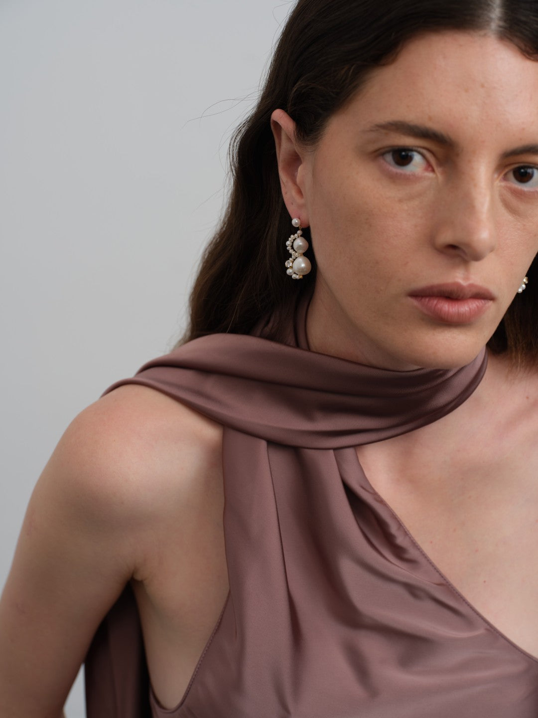 Nice Freshwater Pearl Drop Earrings-White gembea jewelry