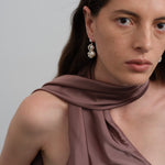 Nice Freshwater Pearl Drop Earrings-White gembea jewelry