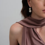 Nice Freshwater Pearl Drop Earrings-Blue gembea jewelry