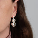 Nice Freshwater Pearl Drop Earrings-Blue gembea jewelry
