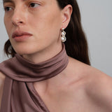 Nice Freshwater Pearl Drop Earrings-Blue gembea jewelry