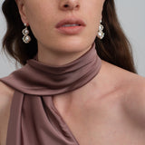 Nice Freshwater Pearl Drop Earrings-Blue gembea jewelry