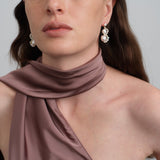 Nice Freshwater Pearl Drop Earrings-Blue gembea jewelry