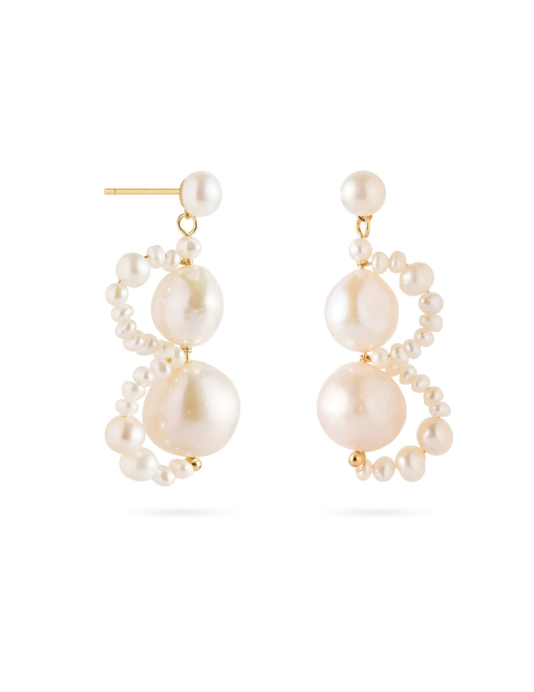 Nice Freshwater Pearl Drop Earrings gembea jewelry