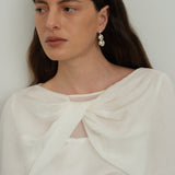 Nice Freshwater Pearl Drop Earrings gembea jewelry