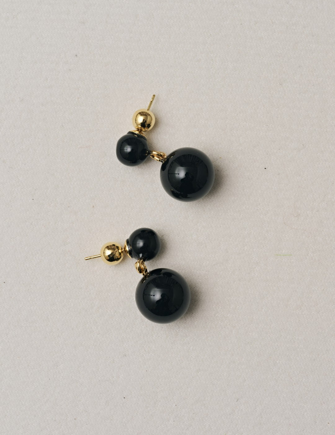 Nightshade Berry Black Agate Drop Earrings gembea jewelry
