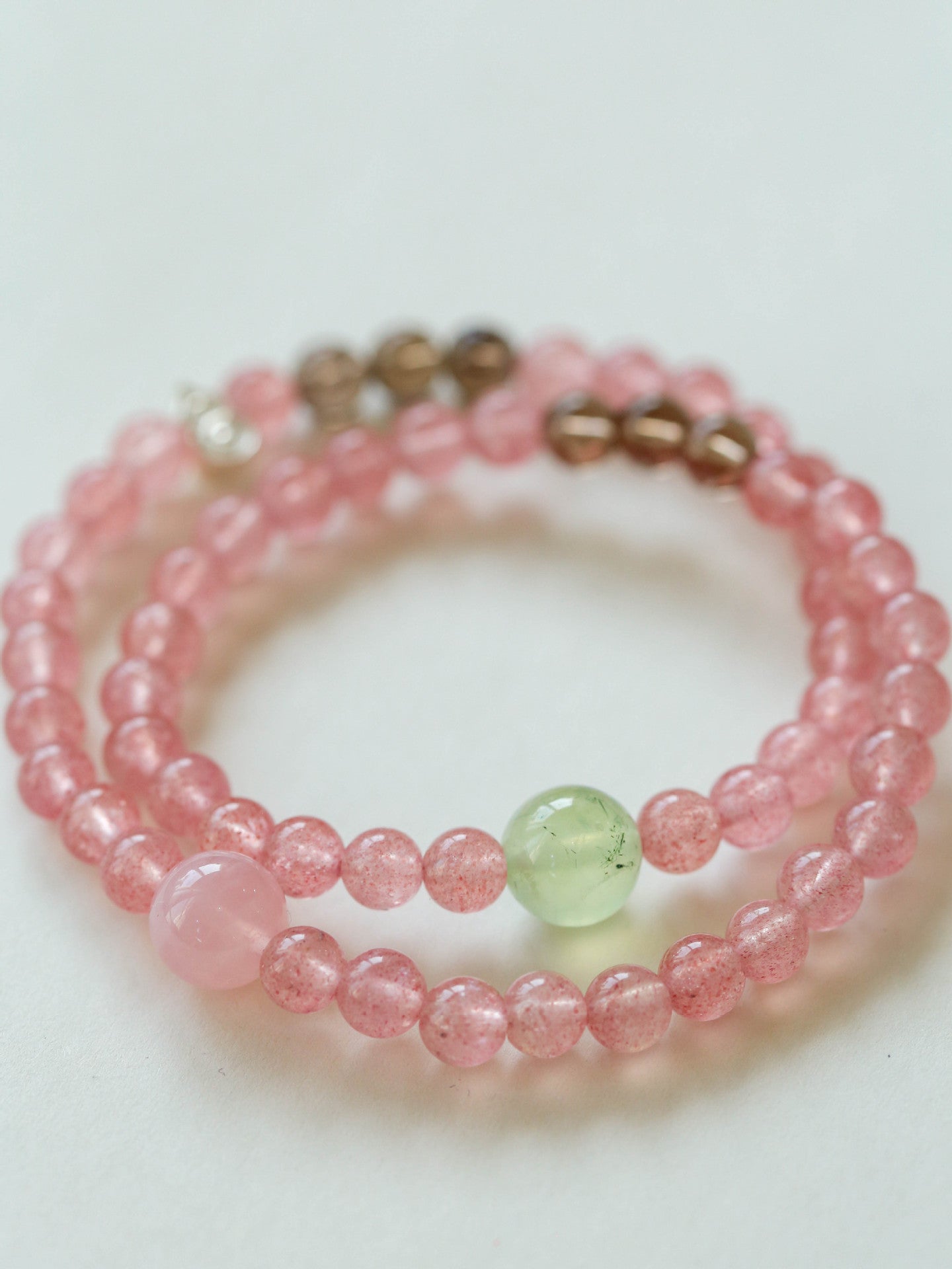 Summer Strawberry Crystal Grape Stone Bracelet Gembea Jewelry