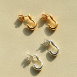 Luna Luxe Series Half of Heart Earrings