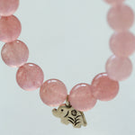 Summer Strawberry Crystal Grape Stone Bracelet Gembea Jewelry