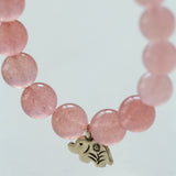 Summer Strawberry Crystal Grape Stone Bracelet Gembea Jewelry