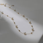 Vintage Star Chain Pearl Necklace