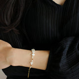 Simple Freshwater Rice Pearl Bracelet