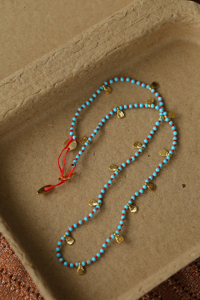 Bohemian-style Hand-woven Natural Stone Necklace Gembea Jewelry