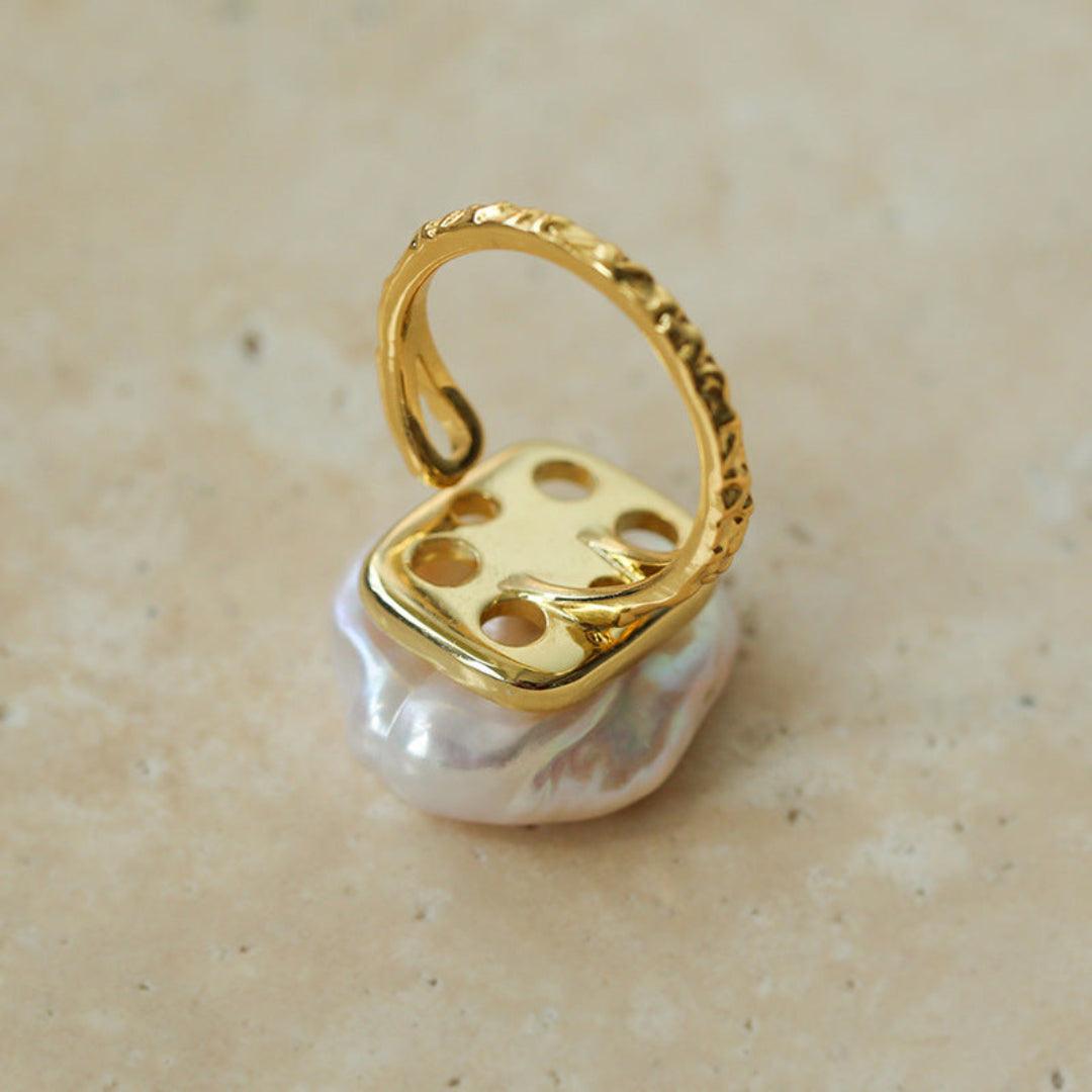 Petals Baroque Pearl Ring - Gembea Jewelry