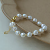 Magnetic Buckle Crepe Pearl Bracelet