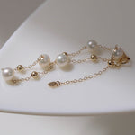 Vintage Star Chain Pearl Bracelet