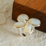 Natural Mother of Pearl Lilac Ring