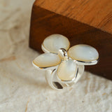 Natural Mother of Pearl Lilac Ring