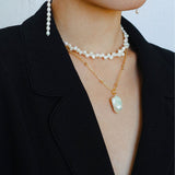 Simple Freshwater Pearl Beaded Necklace