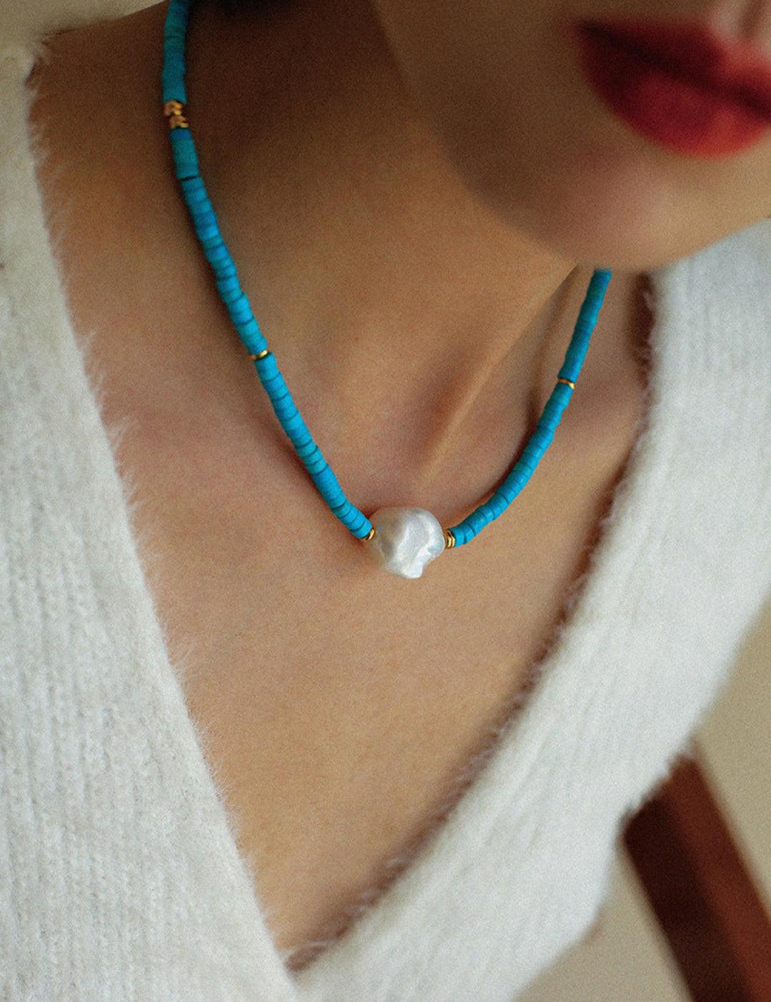 Sea's Embrace Series Baroque Pearl Necklace - Gembea Jewelry
