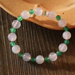 Spring Heartbeat Green Agate Bracelet