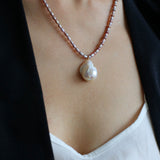 Natural Colorful Baroque Pearl Beaded Necklace