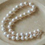 Round Baroque Pearl Beaded Necklace