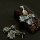 Natural Mother of Pearl Lilac Earrings