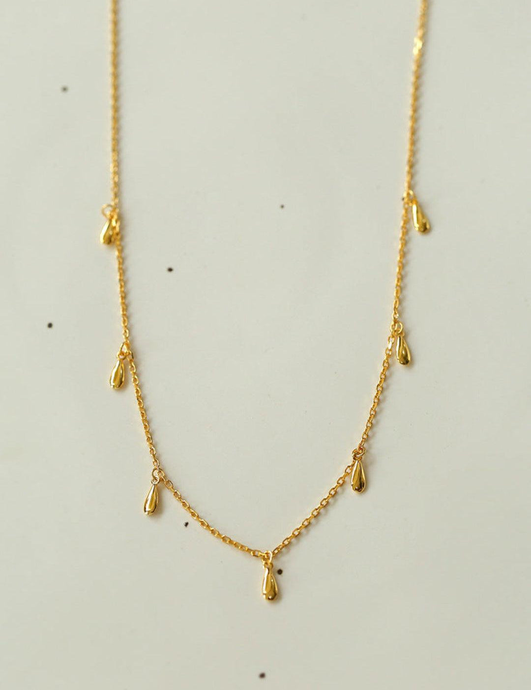 Overlay Chain Drop Choker Necklace - Gembea Jewelry