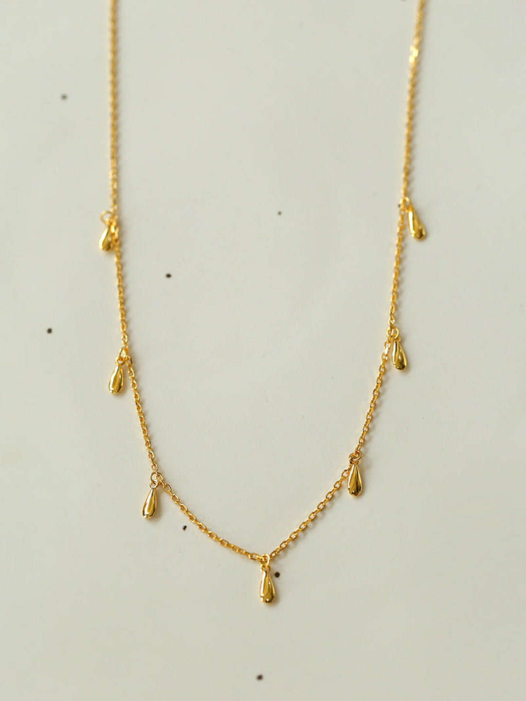 Overlay Chain Drop Choker Necklace