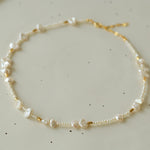 Simple Freshwater Rice Pearl Necklace