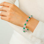 Spring Heartbeat Green Agate Bracelet