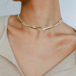 Spring Heartbeat Snake Bone Chain Necklace