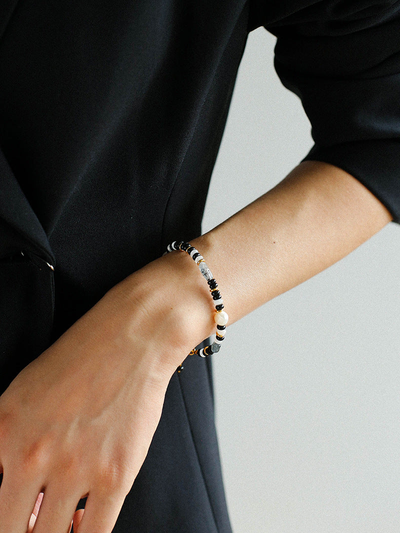 Gembea Jewelry Irregular Colored Natural Stone Bracelet