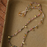 Bohemian-style Hand-woven Natural Stone Necklace Gembea Jewelry
