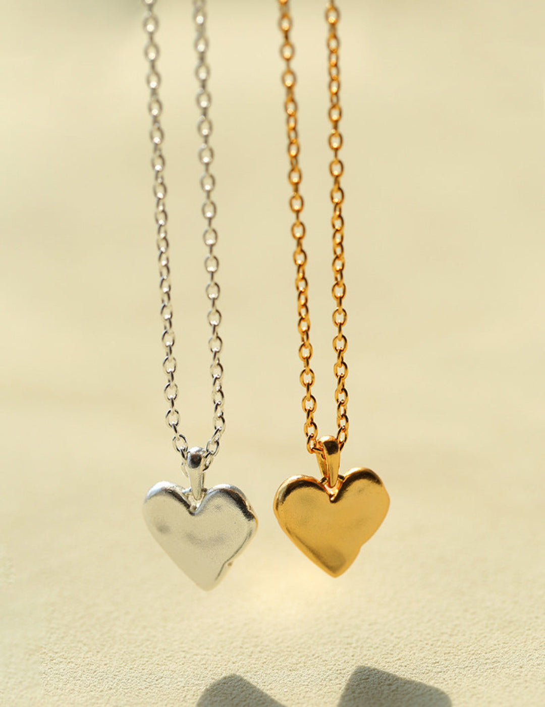 Luna Luxe Series Heart Chain Necklace – Gembea Jewelry