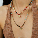 Pony Pendant Natural Stone Necklace-Gembea Jewelry