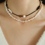 Irregular Baroque Pearl Beaded Necklace