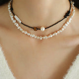 Irregular Baroque Pearl Beaded Necklace