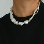 Shaped Baroque Pearl Necklace