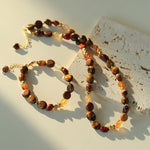 Tiger's Eye Stone Beaded Bracelet-Gembea Jewelry