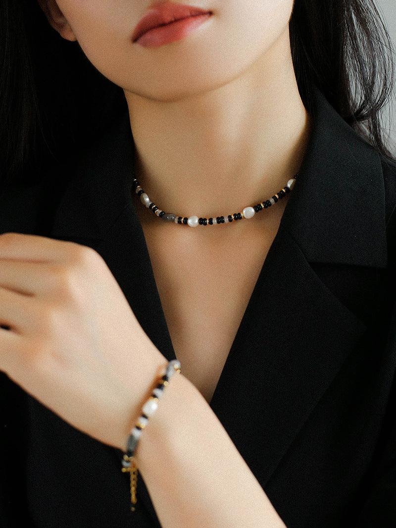 Gembea Jewelry Irregular Colored Natural Stone Necklace
