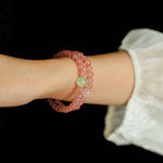 Summer Strawberry Crystal Grape Stone Bracelet Gembea Jewelry