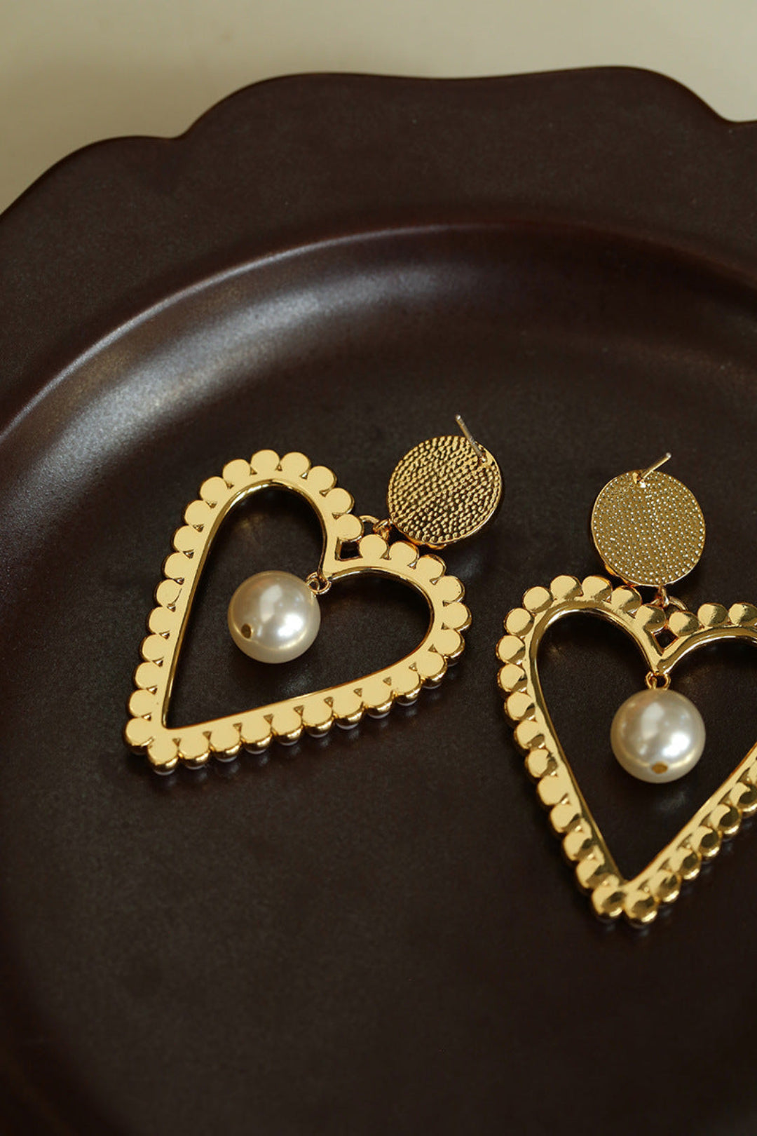 Spring Heartbeat Love Pearl Earrings