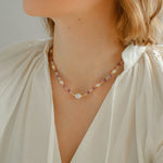 Amethyst Rice Pearl Necklace