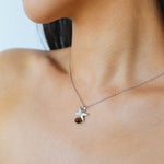 Silver Chain Tiger's Eye Pendant Necklace-Gembea Jewelry