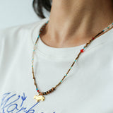 Pony Pendant Natural Stone Necklace-Gembea Jewelry