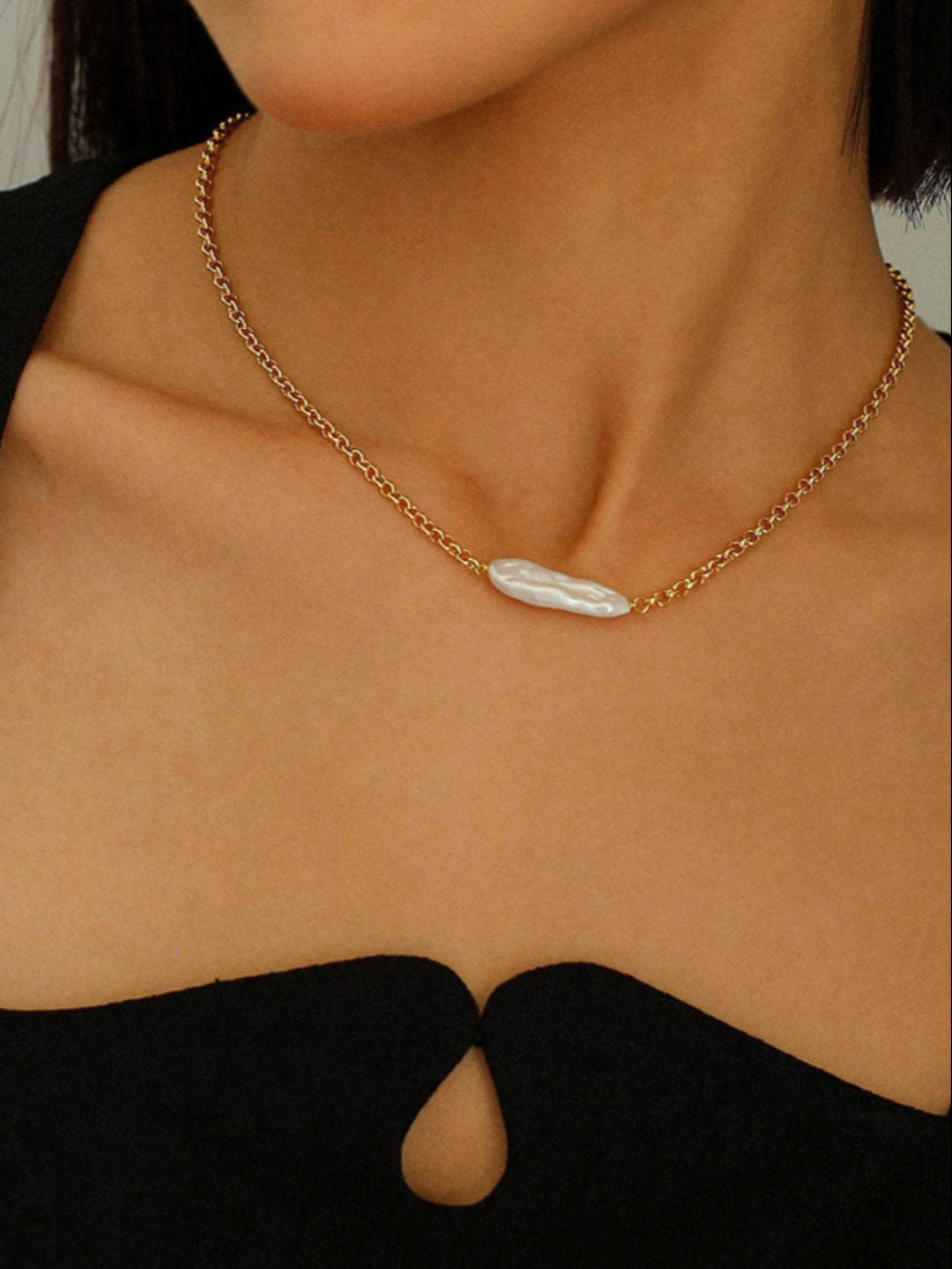 Pipa Baroque Pearl Necklace